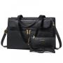 LOVEVOOK Custom 15.6 in Fashion Leather Computer Bag Briefcase Travel Office Ladies Handbag for Work Tote 2pcs/set Laptop Bag