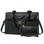 LOVEVOOK Custom 15.6 in Fashion Leather Computer Bag Briefcase Travel Office Ladies Handbag for Work Tote 2pcs/set Laptop Bag