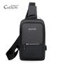 Luxury Designer Printed Fabric Street Fashion Feature Work Usb Port One-Shoulder Side Messenger Chest Bags