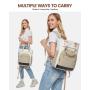 LOVEVOOK 2023 Trendy New Style Travel Work College Backpack Convertible Business Tote Daypack with USB Laptop Backpack for Women