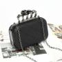 Popular pu leather clutch bag shoulder luxury evening bags women party purses for ladies