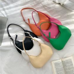 Wholesale Candy color pu leather handbag women luxury shoulder bag women's bags fashion ladies hand bags