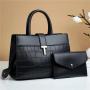 CCF539 Ladies Trendy Purses and Handbags Women 2pcs Crossbody Bag luxury Pu Leather Ladies Tote Bags Purses And Handbag