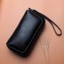 Carteras De Mujer Marca Mano Bolsos Y Carteras Genuine Leather Wristlet Clutch Wallet Phone Case For Women 2022 Ladies Purses
