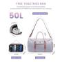 LOVEVOOK wholesale quilted carry on bags 2pc travel organizer bag set custom women travelling gym weekender luggage travel bag