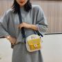 Cute Canvas Messenger Bag Autumn Cartoon Super Cute Girl Small Square Bag Street Casual Shoulder Bag