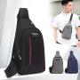 Multifunction Waterproof Cross Body Shoulder Sling Bag Custom Logo Anti Theft Mens Chest Bag