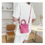New Designer Woman Handbags Custom  Simple Mobile Phone Bag Bow Bag Wholesale Pu Leather Bucket Crossbody Bag