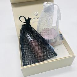 Custom Label Nylon Mesh Soap Skincare Products Packaging Drawstring Bag Eco Gift Mesh Pouch