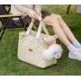 ZF135 Pet Dog Backpack Breathable Portable Comfortable Cat Outing Shoulder Bag Oxford Cloth Casual Slanting Handbag