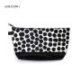 Black and White Polka-Dot PU Leather Makeup bag Cosmetic Bags Make Up Box Case Storage Cosmetic PVC Pouch