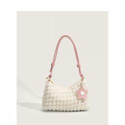 Wholesale New Style Bohemian Leather Tote Bags for Women Portable with Floral Decoration and Thread Pattern Low MOQ