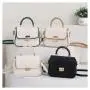2024 new temperament small package design women's fashion single shoulder crossbody bag simple handbag small square bag
