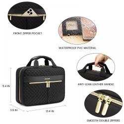 Waterproof Travel Makeup Bag with Hanging Hook Travel accessories Cosmetic Bag Travel Organizer luxury Toiletry Bag for Women