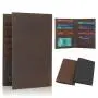 Custom Genuine Leather Slim Card Case Personalised Wallet Rfid Blocking Bank Visa Card Holder PU Leather Credit Card Case