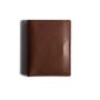 Rfid leather card holder wallet with coin pocket bifold slim man id wallet