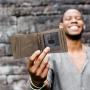 Wholesale leather money clip card holder wallet genuine leather men wallet money clip