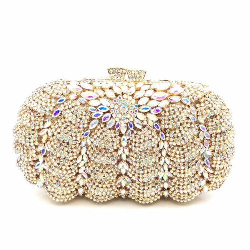 2024 hot sell  cheap  price New Design Handmade Custom Luxury Lady Rhinestone Clutch Evening Bag