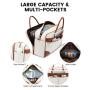 LOVEVOOK waterproof 4pcs Gym Duffel Bag for Men Women Weekender Travel Bag Carry On Overnight Duffle Bag with Laptop Compartment