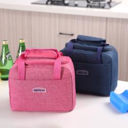 Gelory Portable Lunch Bag Thermal Insulated Lunch Box Tote Cooler Handbag Bento Pouch Dinner Container School Food Storage Bags