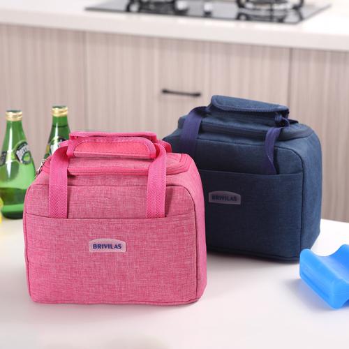 Gelory Portable Lunch Bag Thermal Insulated Lunch Box Tote Cooler Handbag Bento Pouch Dinner Container School Food Storage Bags