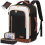 Large 15.6 17.3 Inch Business Work Laptop Bag Personal Item Weekender Overnight 40L Luggage Carry On Travel Backpack for Women