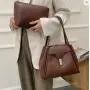 2021 New French Retro Fashion Single Shoulder Women's Bag Soft Leather Large Capacity Simple Portable Tote Bag Luxury Handbag