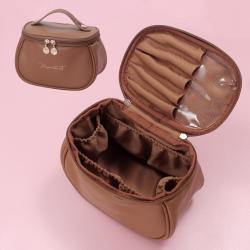 ZF375 New PU Cosmetic Bag Ladies Fashion Portable Travel Wash Handbag Waterproof Makeup Storage Bag