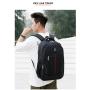 Factory Custom LOGO Large Capacity Men's Black Oxford Laptop Backpack Casual and Waterproof with USB for Business Travel Bag