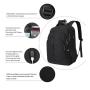 wholesales custom logo 17 inch business women men casual durable usb computer laptop backpacks bag for student