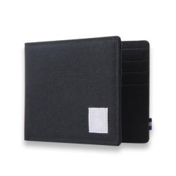 Men's Bi-fold Wallet For Gift RFID Feature Front Pocket Canvas Card Wallet With Label