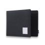 Men's Bi-fold Wallet For Gift RFID Feature Front Pocket Canvas Card Wallet With Label