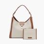 Guangzhou Factory Customized Brand Tote Bag Large Capacity Elegant Ladies Underarm Canvas Bag Fashion Shoulder Bag For Women