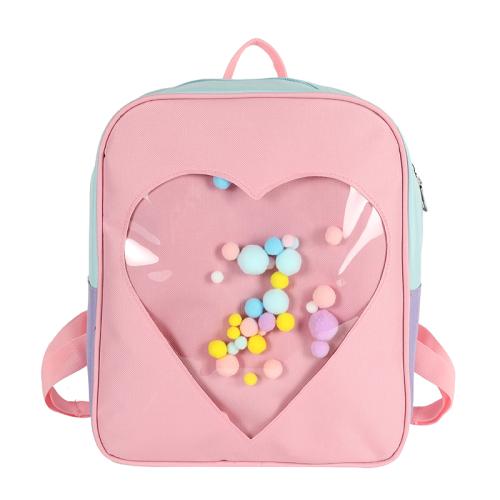 Trendy cute girl fashion oxford school bags ita bag with transparent window