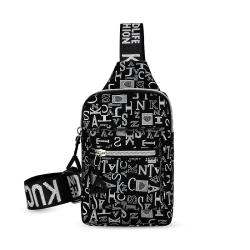 Personality Lightweight Messenger Shoulder Bag Fashion Casual Chest Bag Custom Print Sports Crossbody Sling Bag
