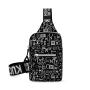 Personality Lightweight Messenger Shoulder Bag Fashion Casual Chest Bag Custom Print Sports Crossbody Sling Bag