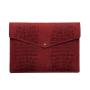 Business gift 11.6 inch laptop case crocodile pattern embossed leather sleeve
