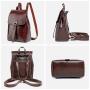 Lovevook Backpacks 2021 new fashion women's backpack trend oil wax genuine Leather vintage Backpack ladies back bags