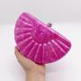2024 New Single Shoulder Diagonal Cross Half Round Shell Acrylic Bag sac main femm sac