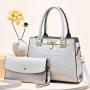 Fashion carteras y bolsos de mujer Crocodile Purses Set Bag Clutch Handbag Women Hand Bags