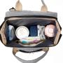KBW369 New Fashion Mummy Bag Folding Cot Mother and Baby Backpack Large Capacity Handheld Bottle Nappy Shoulder Mother Bag