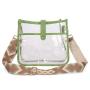 Custom Tote bag PVC transparent window women's bag portable zipper shoulder niche design plus logo