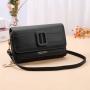 New Women's Purse Mobile Phone Bag Fashionable Korean Version Fashion Color Contrast Small Square Bag One-shoulder Crossbody Bag