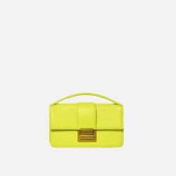 2024 Shiny Patent Green Pure Color Magnetic Buckle Shoulder Bag Popular Underarm bags Fashion Cross body Bag For Ladies