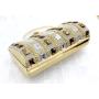 Fashion Glass studded rhinestone clutch bag women bride shoulder clutch bag evening bags for woman