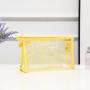 Custom logo travel toiletry makeup bag waterproof pvc transparent clear cosmetic bag