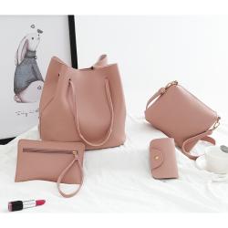 Four Pieces Of The Mother's Handbags For Ladies Girls Pure Color hand bags women handbag PU Leather bolsosparamujeres sac a main