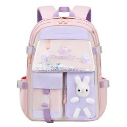 ZR899 Waterproof Girl Schoolbag Children Backpack Colorful Cartoon Portable Fashion Large Capacity Pupil  Kid Outdoor Schoolbag