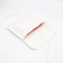 White Cotton Envelope Jewelry Pouch