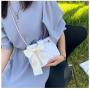 2022 Fashion Women's Bag Fashion High-grade Texture Ling Lattice Chain Women's Handbag Silk Scarf Single Shoulder Underarm Bag
